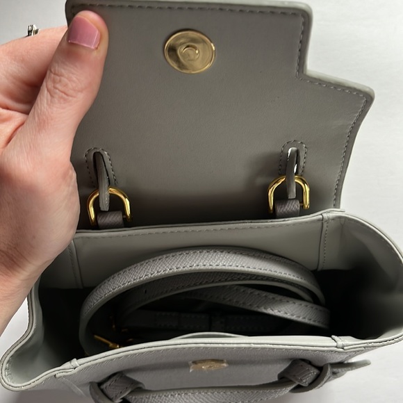 ChiaraChai grey mini purse. Never used. Still in bag and box. Smoke free home. - Picture 5 of 7